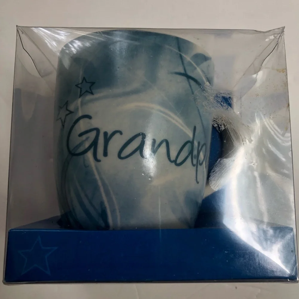 Grandpa Blue & White Large‎ Mug NWT